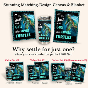 Turtle Blanket, Just A Girl Who Loves Turtles Banner_e605612f-a720-4643-9c2b-4ace937f269c.jpg