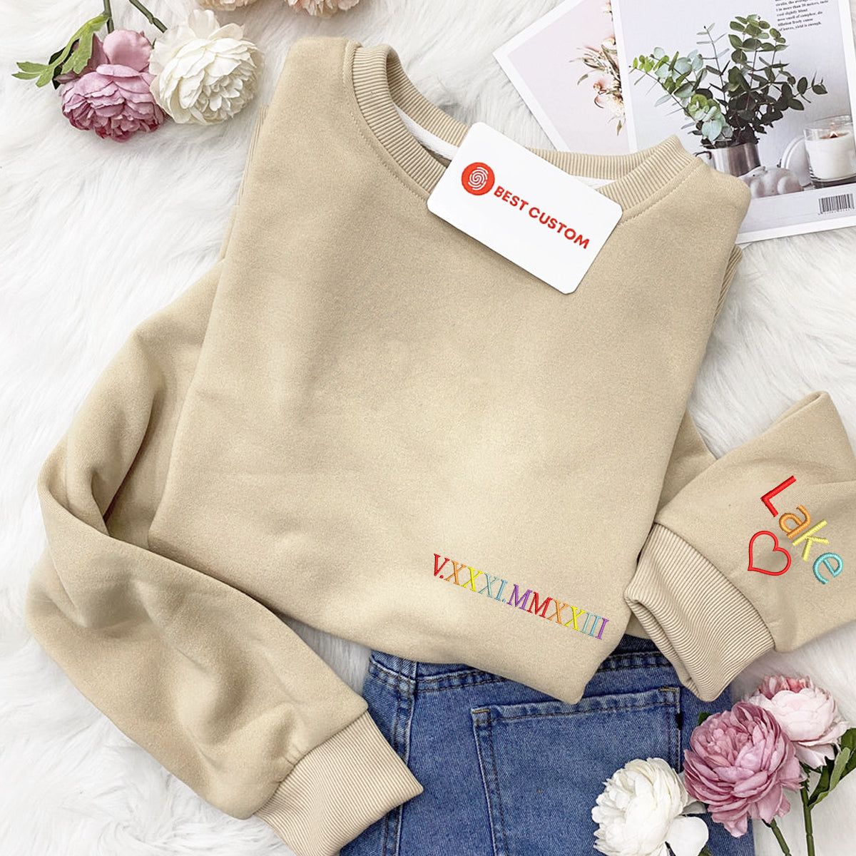 Custom Rainbow Roman Numerals - Personalized Embroidered Apparel - Gift For Couple BannerfbCustomRainbowRomanNumerals-PersonalizedEmbroideredApparel-GiftForCouple.jpg?v=1712655760