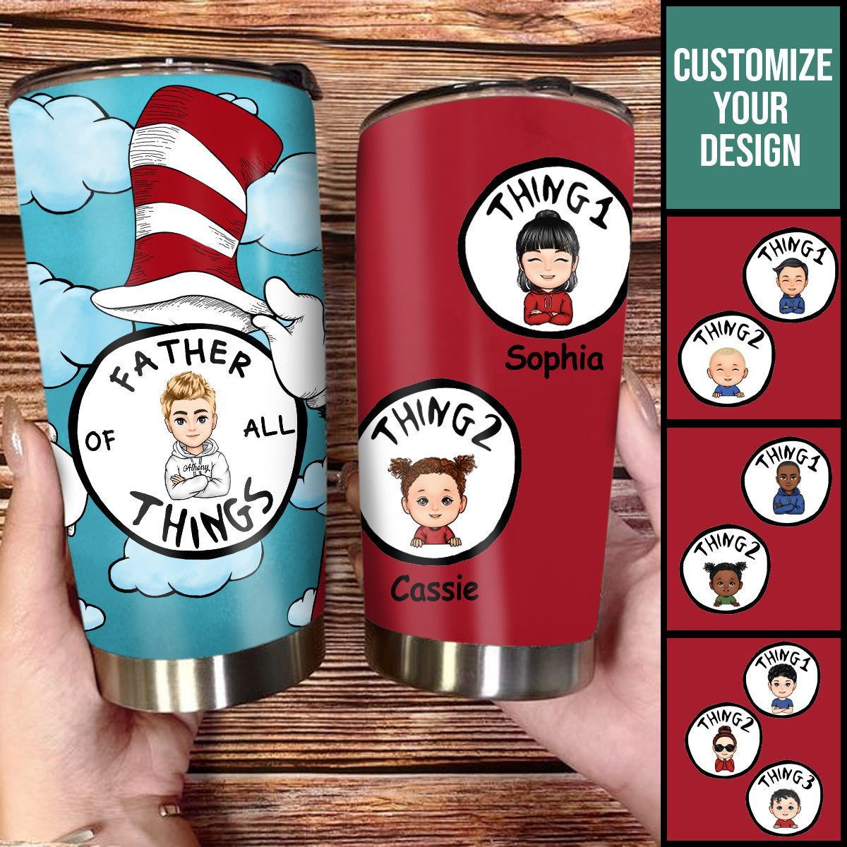 Father Of All Things V2 - Personalized Tumbler - Gift For Father