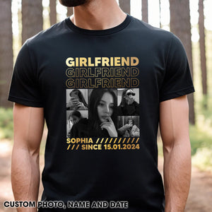 Girlfriend Collage - Personalized Shirt - Gift For Couple, Valentine's Day