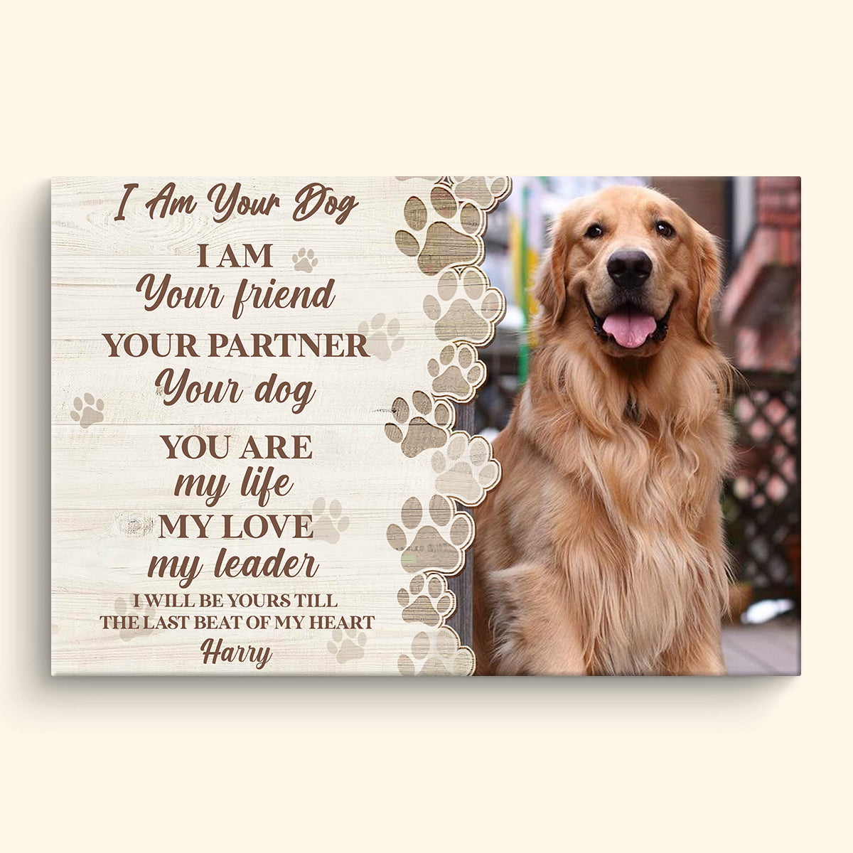 I am Your Dog Your Friend Your Partner Personalized Dog Photo Canvas BannerfbIamYourDogYourFriendYourPartnerPersonalizedDogPhotoCanvas.jpg