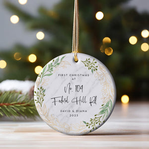 First Christmas At New Home - Personalized Ornament - Christmas Gift