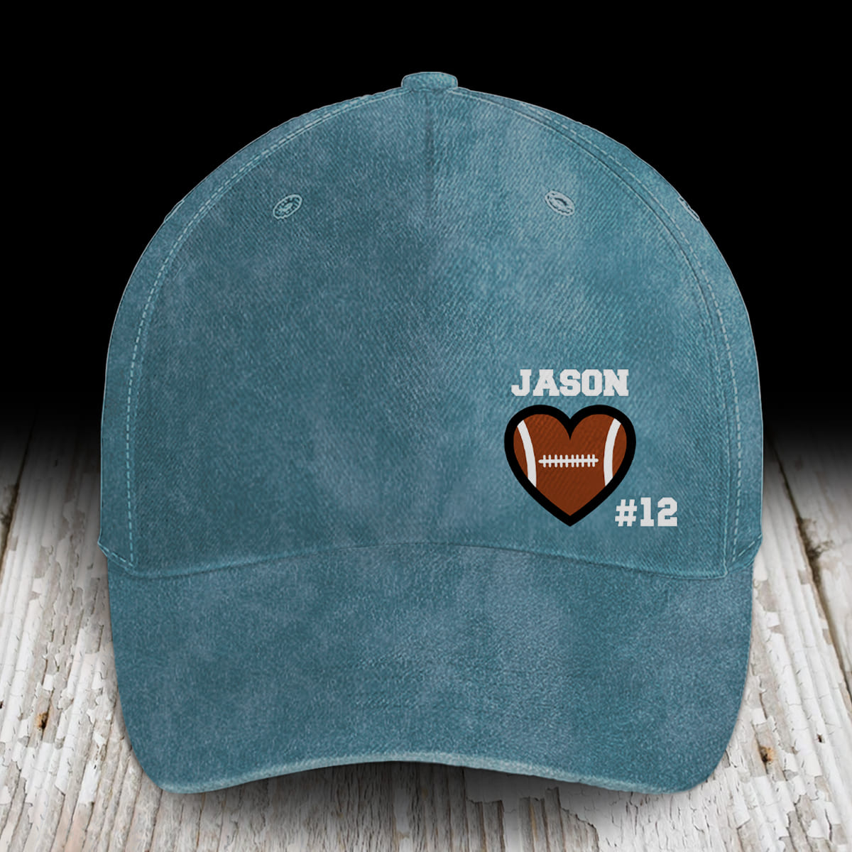 Baseball Mom Heart Custom Name & Number - Personalized Classic Cap - Gift For Mother, Mom, Mommy