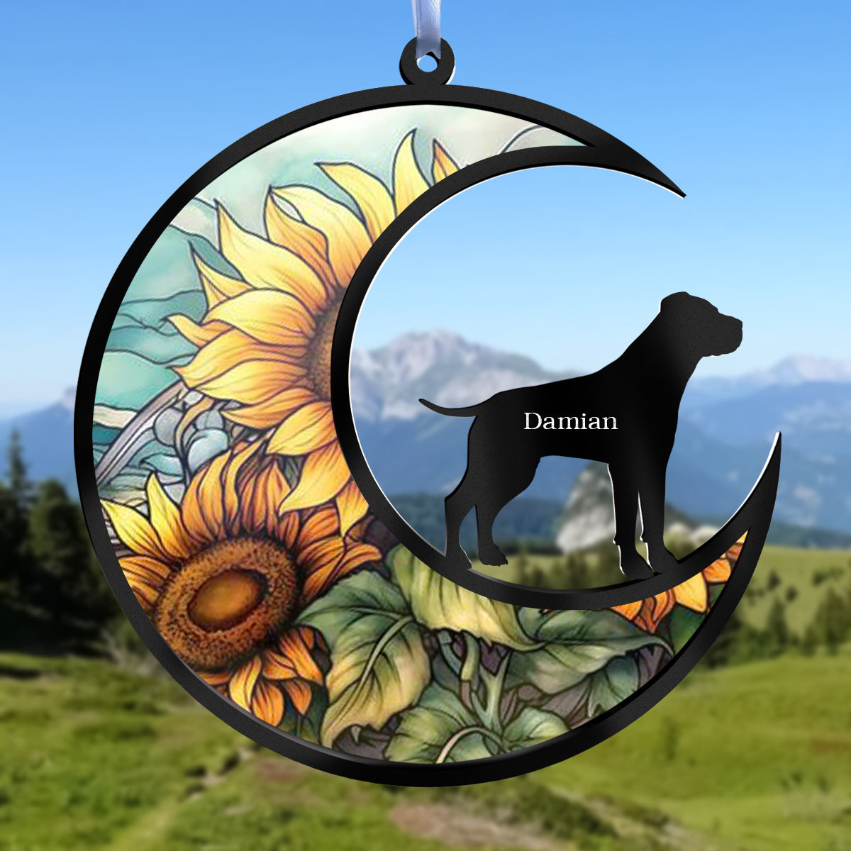 Personalized Dog Memorial Suncatcher, Custom Paw Design With Name And Date, Pet Memorial Gift, Pet Loss Gift, Dog Memorial, In Loving Memory