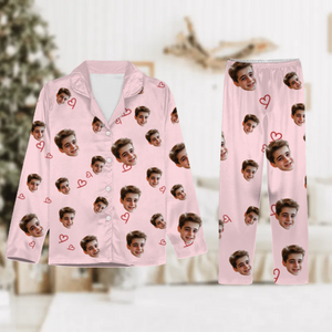 Custom Children Photo For Dad And Mom Pajamas
