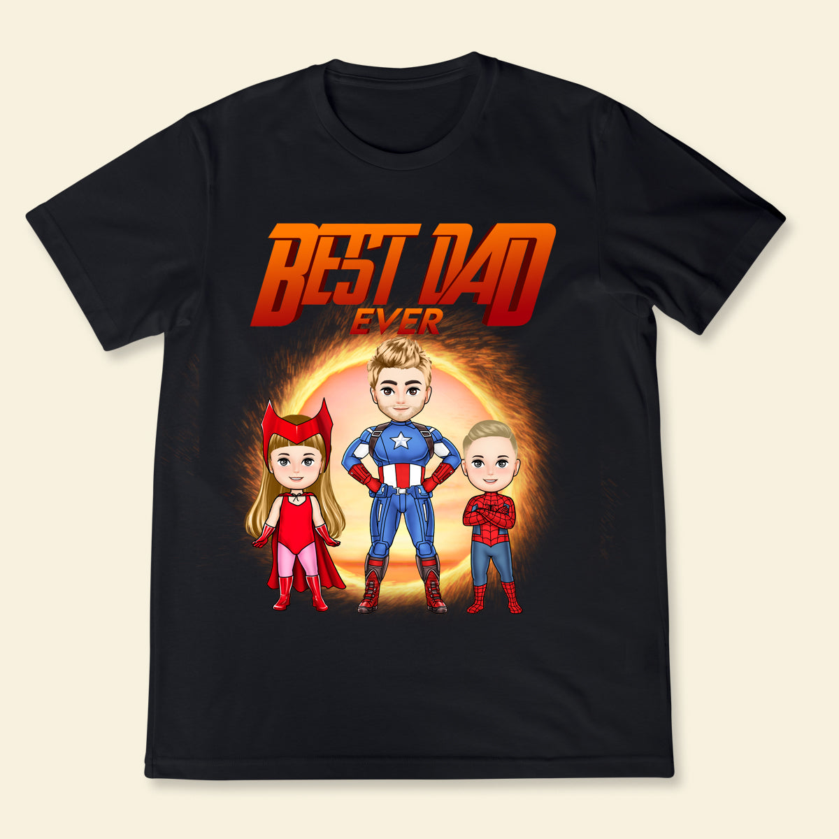 Best Dad In The Universe - Personalized Apparel - Gift For Father