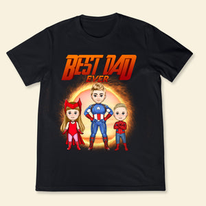 Best Dad In The Universe - Personalized Shirt - Gift For Father