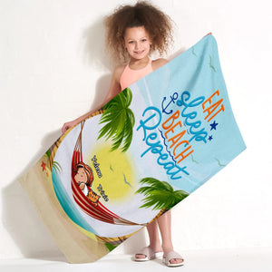 Vacation Mode Activated- Personalized Beach Towel- Lovely Summer Gift For Pet Lovers