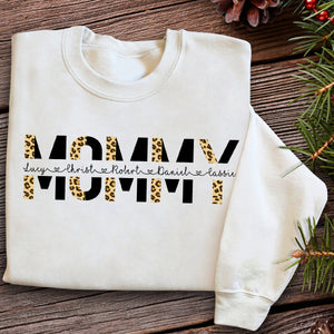 Leopard Mama Custom Name - Personalized Apparel - Gift For Mother