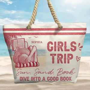Beach Book Club Reading Lovers - Personalized Beach Bag