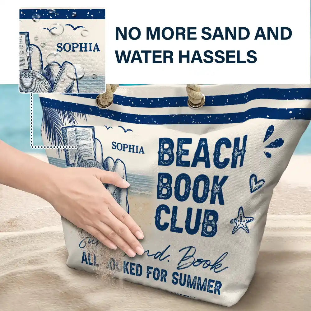 Beach Book Club Reading Lovers - Personalized Beach Bag