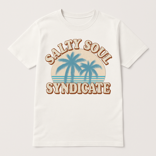 Salty Soul Syndicate Beach Babe T-Shirt – Retro Palm Tree Graphic, Summer Vibes, Cute Vintage Coastal Tee for Ocean Lovers Beach%20Babe%20prompt%20%2312%20studio%20mockup.png