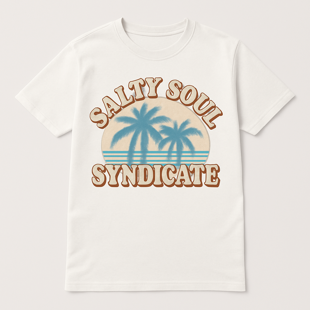 Salty Soul Syndicate Beach Babe T-Shirt – Retro Palm Tree Graphic, Summer Vibes, Cute Vintage Coastal Tee for Ocean Lovers Beach%20Babe%20prompt%20%2312%20studio%20mockup.png