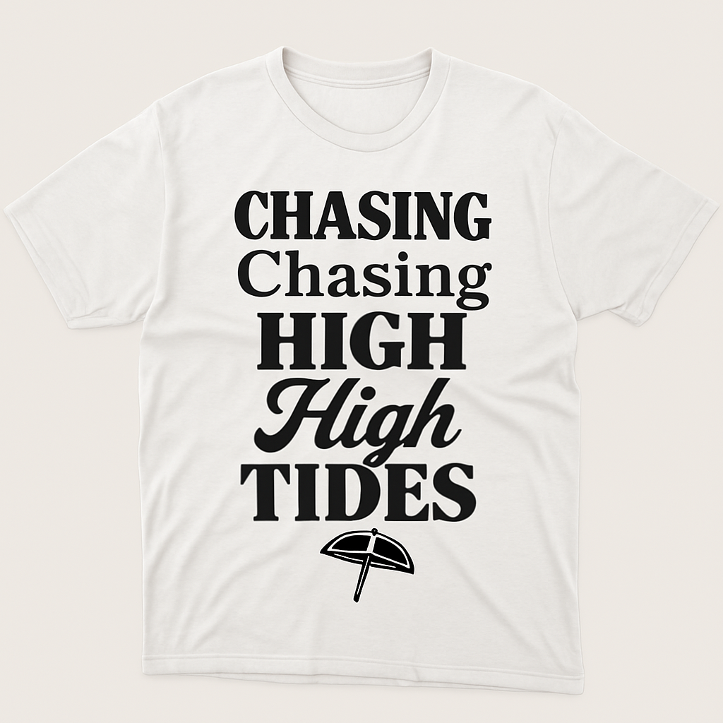 Chasing High Tides Beach Babe T-Shirt – Trendy Summer Coastal Vibes Tee with Umbrella Graphic for Ocean Lovers Beach%20Babe%20prompt%20%2320%20studio%20mockup.png