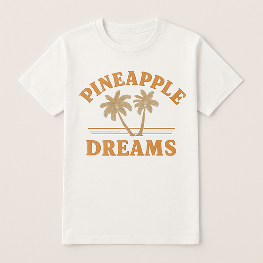 Pineapple Dreams Beach Babe T-Shirt – Retro Palm Tree Sunset Graphic, Summer Vacation Coastal Vibes Tee for Women Beach%20Babe%20prompt%20%2325%20studio%20mockup.png