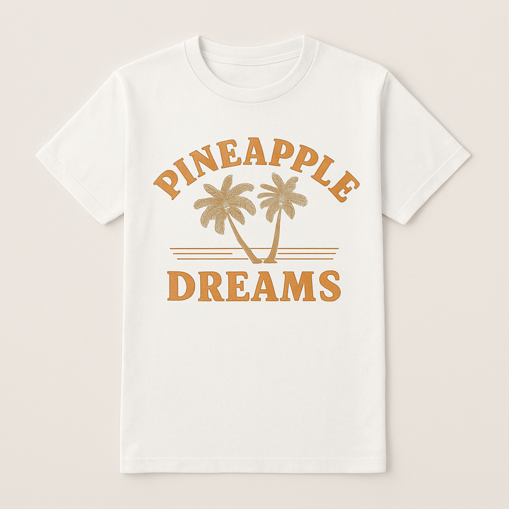 Pineapple Dreams Beach Babe T-Shirt – Retro Palm Tree Sunset Graphic, Summer Vacation Coastal Vibes Tee for Women Beach%20Babe%20prompt%20%2325%20studio%20mockup.png