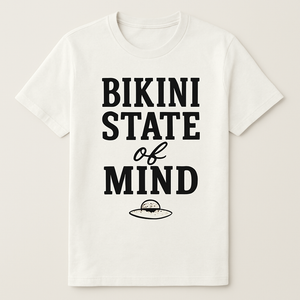 Bikini State of Mind Beach Babe T-Shirt – Cute Sun Hat Graphic, Summer Vibes Tee for Women, Beach Vacation Shirt Beach%20Babe%20prompt%20%2331%20studio%20mockup.png