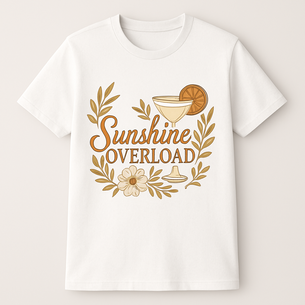 Sunshine Overload Beach Babe T-Shirt – Cute Daisy, Cocktail & Summer Vibes Graphic Tee for Beach Lovers Beach%20Babe%20prompt%20%2333%20studio%20mockup.png