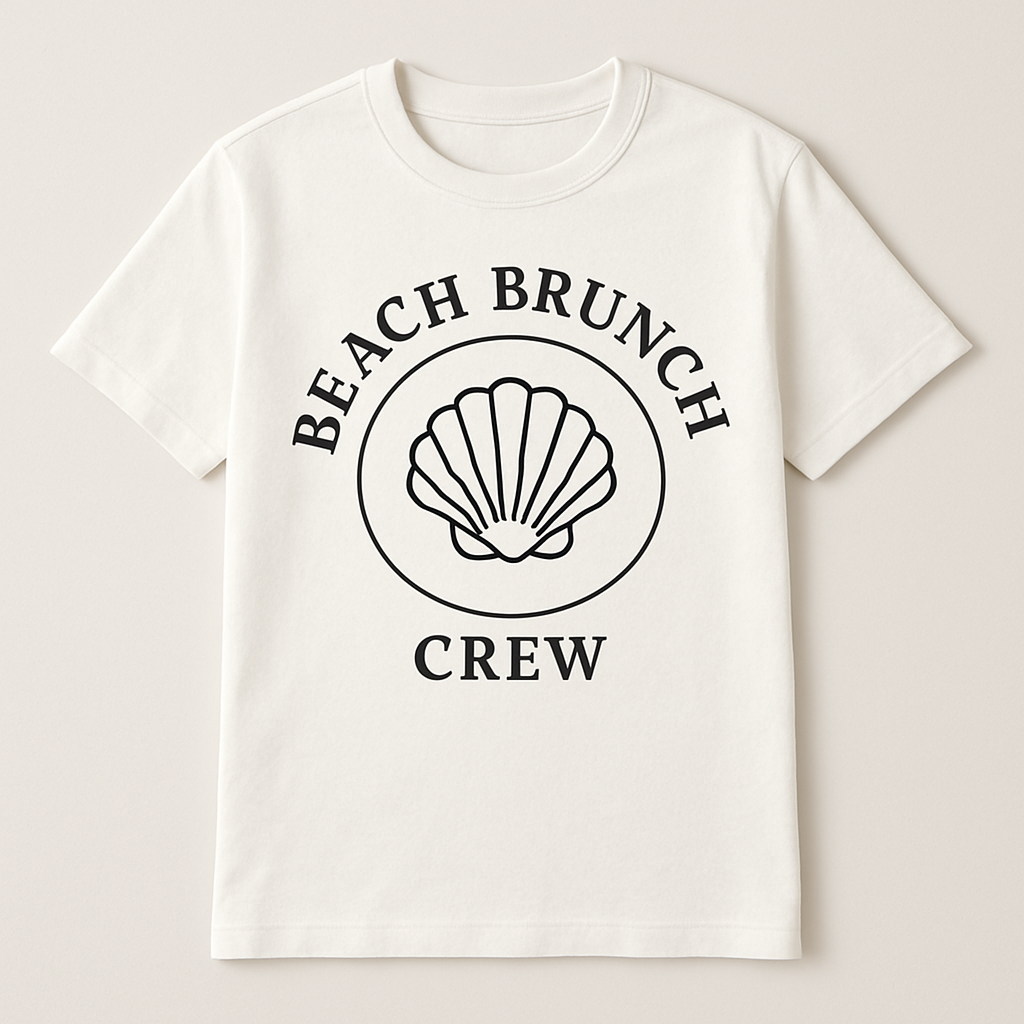 Beach Brunch Crew Shell T-Shirt – Cute Retro Beach Babe Graphic Summer Tee for Coastal Girls, Ocean Lovers, Vacation Vibes Beach%20Babe%20prompt%20%237%20studio%20mockup.png