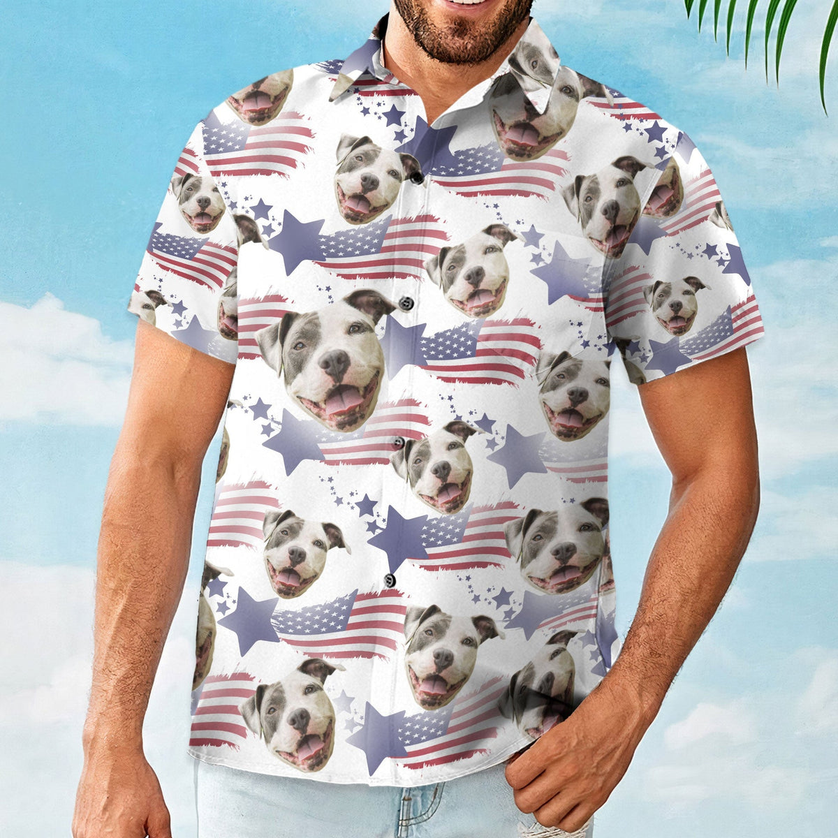 Best Dog Dad - Personalized Hawaiian Shirt, 4th July Gift For Dad, Father's Day Gift