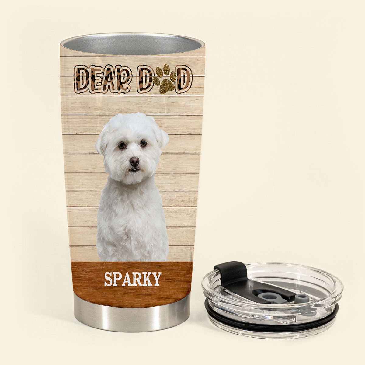 Bite The Butt - Personalized Custom Dog Photo Tumbler