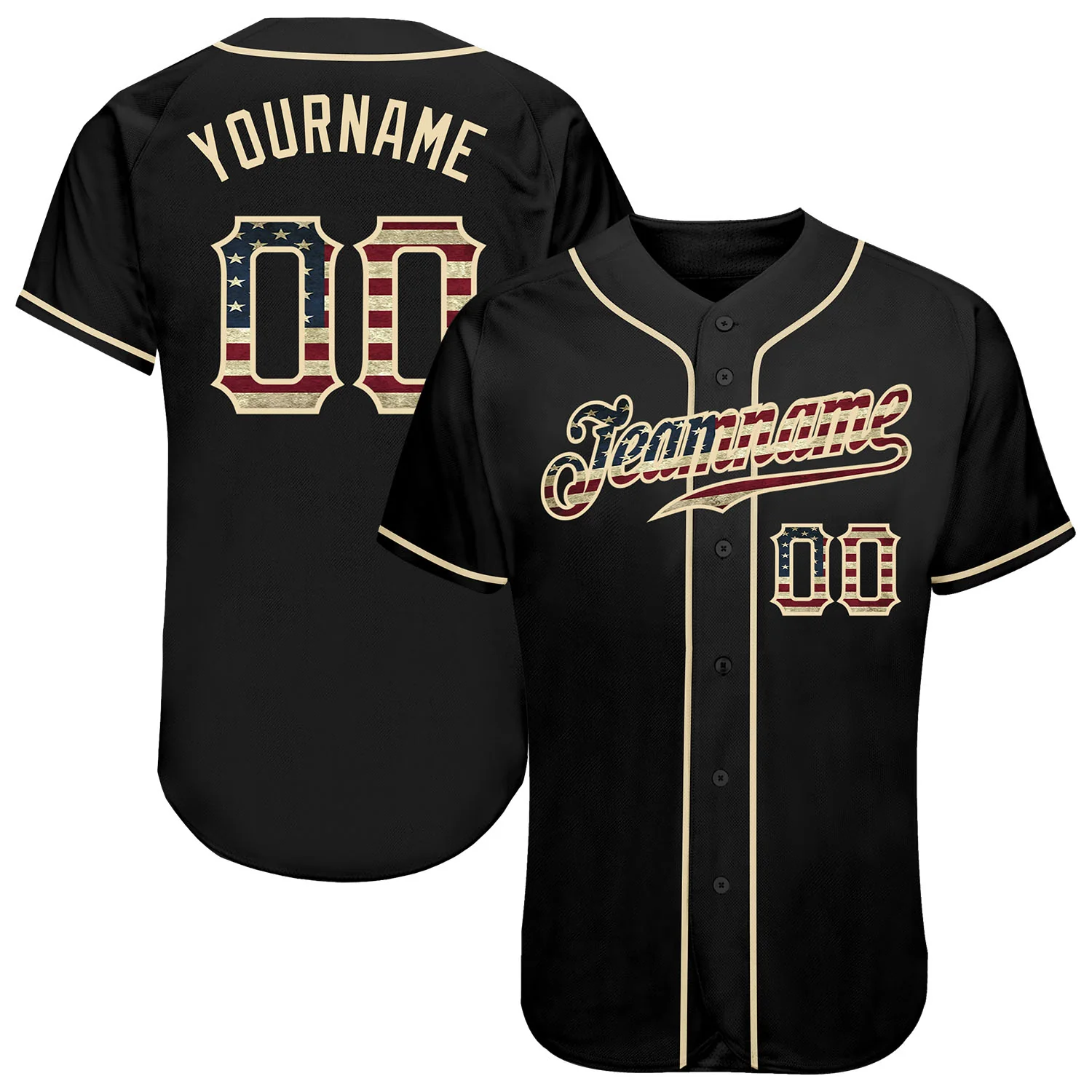 Custom Baseball Jersey Black Crimson-Old Gold Authentic Fade Fashion