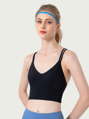 Lululeom Cloud Cross Strap Yoga Bra FSLS1092-B