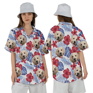 Blooming Pal - Personalized Custom Dog Photo Hawaiian Shirt