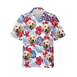 Blooming Pal - Personalized Custom Dog Photo Hawaiian Shirt