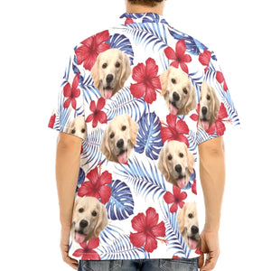 Blooming Pal - Personalized Custom Dog Photo Hawaiian Shirt