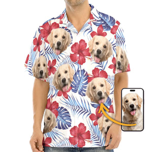 Blooming Pal - Personalized Custom Dog Photo Hawaiian Shirt