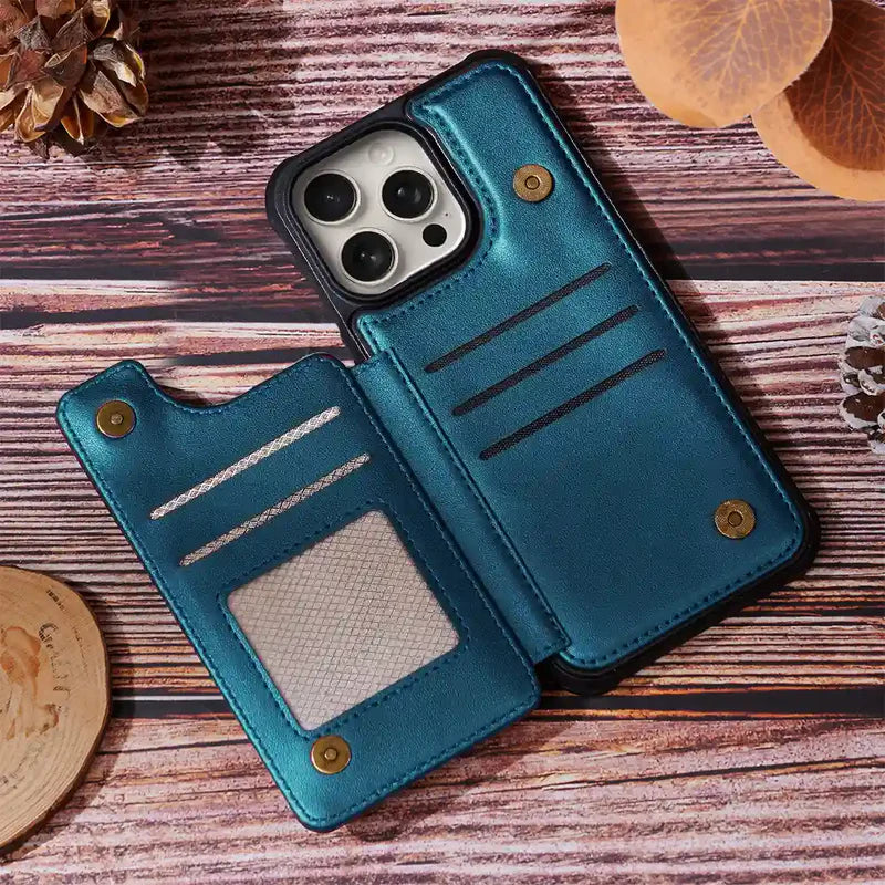 The Beach Is Calling I Must Go - Personalized Leather Flip Wallet Phone Case