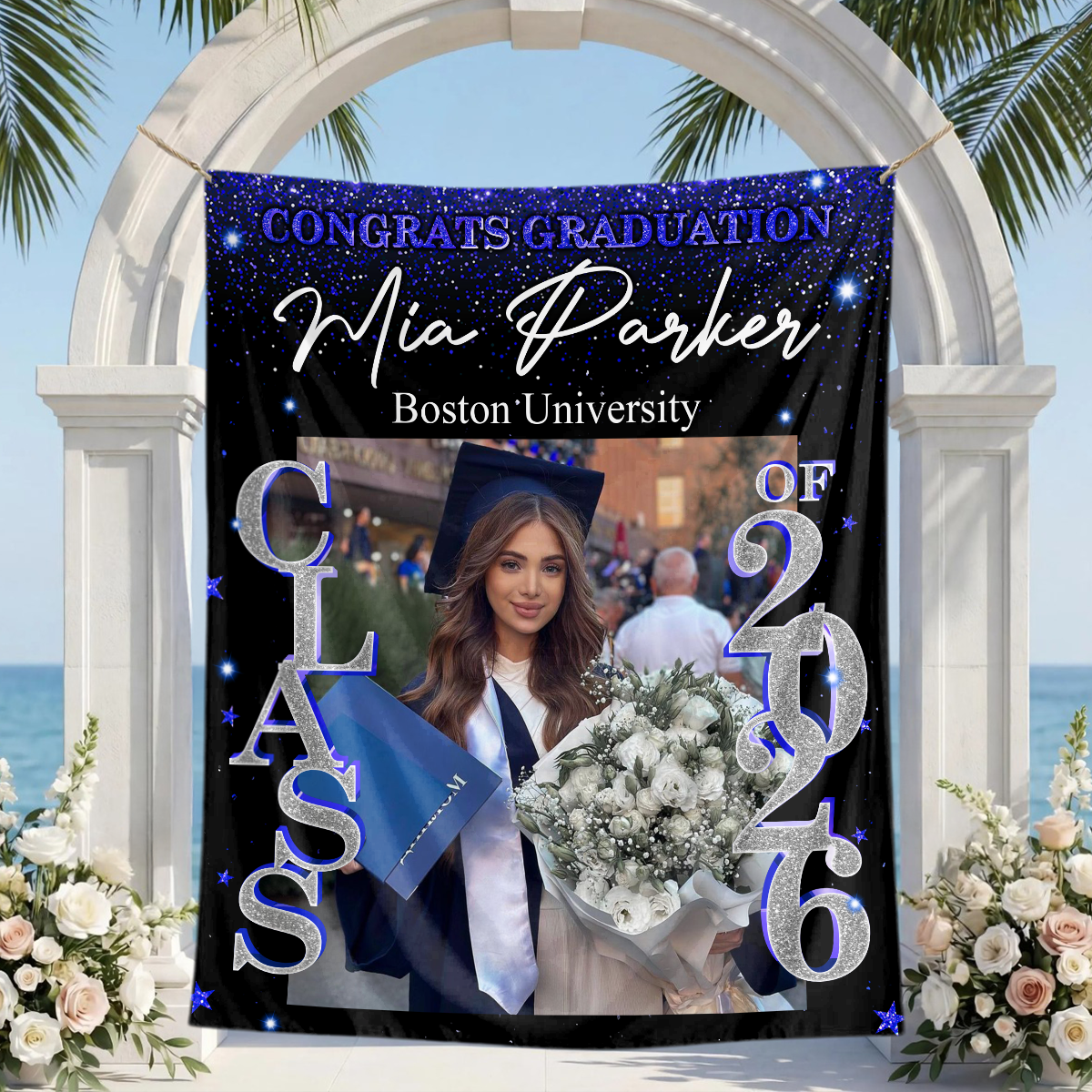 Class Of 2026 Custom Graduation Party Backdrop Blue.png