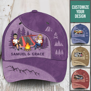 Adventure Awaits In Nature - Personalized Classic Cap - Gift For Couple, Camping, Summer