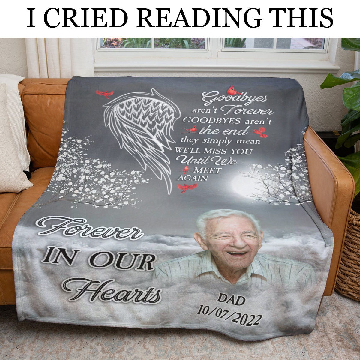 Until We Meet Again Christmas Family - Personalized Blanket - Christmas, Memorial Gift For Family