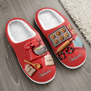 Baking Is My Love Language Personalized Slippers, Gift For Bakers