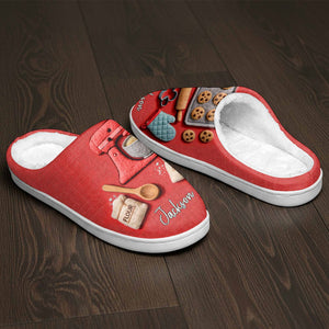 Baking Is My Love Language Personalized Slippers, Gift For Bakers
