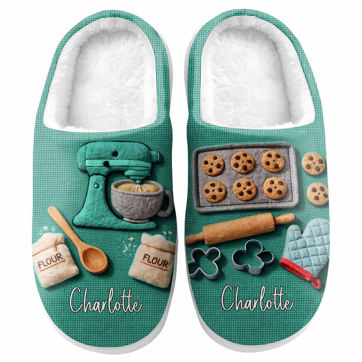 Baking Is My Love Language Personalized Slippers, Gift For Bakers