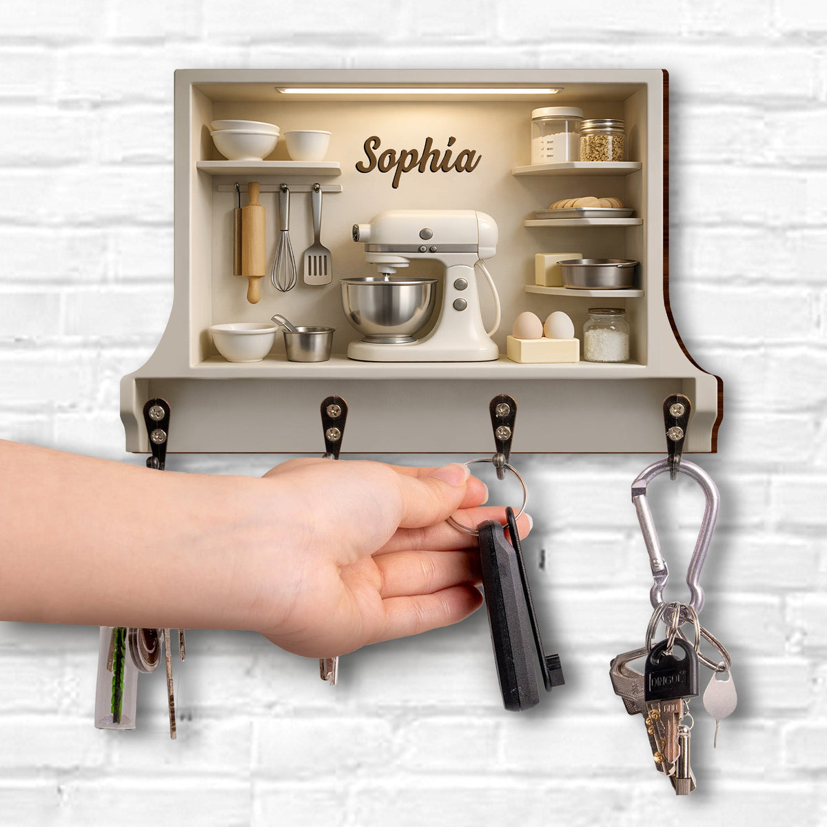 Customize Your Kitchen Essentials With Style, Personalized Key Holder, Gift For Home Chefs And Cooking Enthusiasts
