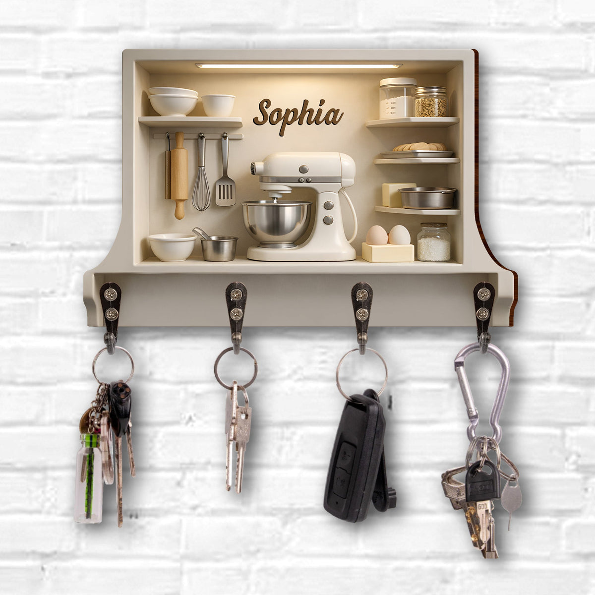 Customize Your Kitchen Essentials With Style, Personalized Key Holder, Gift For Home Chefs And Cooking Enthusiasts