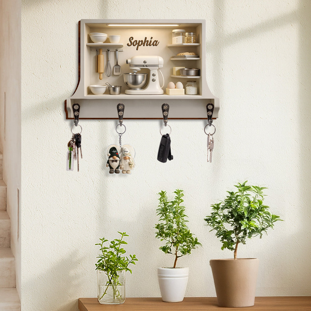 Customize Your Kitchen Essentials With Style, Personalized Key Holder, Gift For Home Chefs And Cooking Enthusiasts