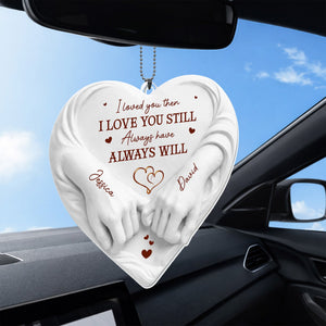 I Loved You Then I Love You Still Holding Hands Heart, Personalized Ornament, Gift For Spouse