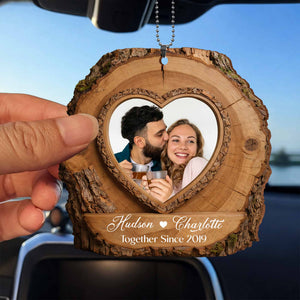 Together Since, Heart Shaped Wood Ornament, Gift For Couples Valentine's Day Gift For Husband Gift For Boyfriend