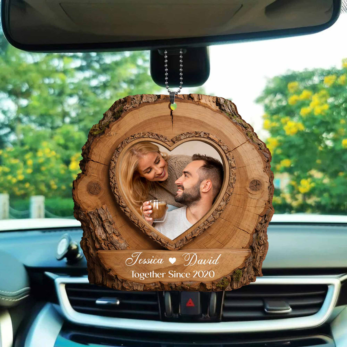 Together Since, Heart Shaped Wood Ornament, Gift For Couples Valentine's Day Gift For Husband Gift For Boyfriend