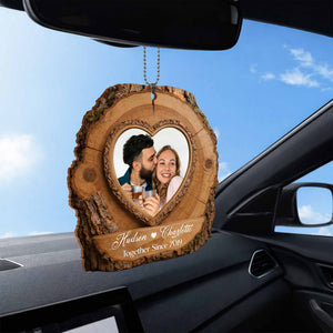 Together Since, Heart Shaped Wood Ornament, Gift For Couples Valentine's Day Gift For Husband Gift For Boyfriend