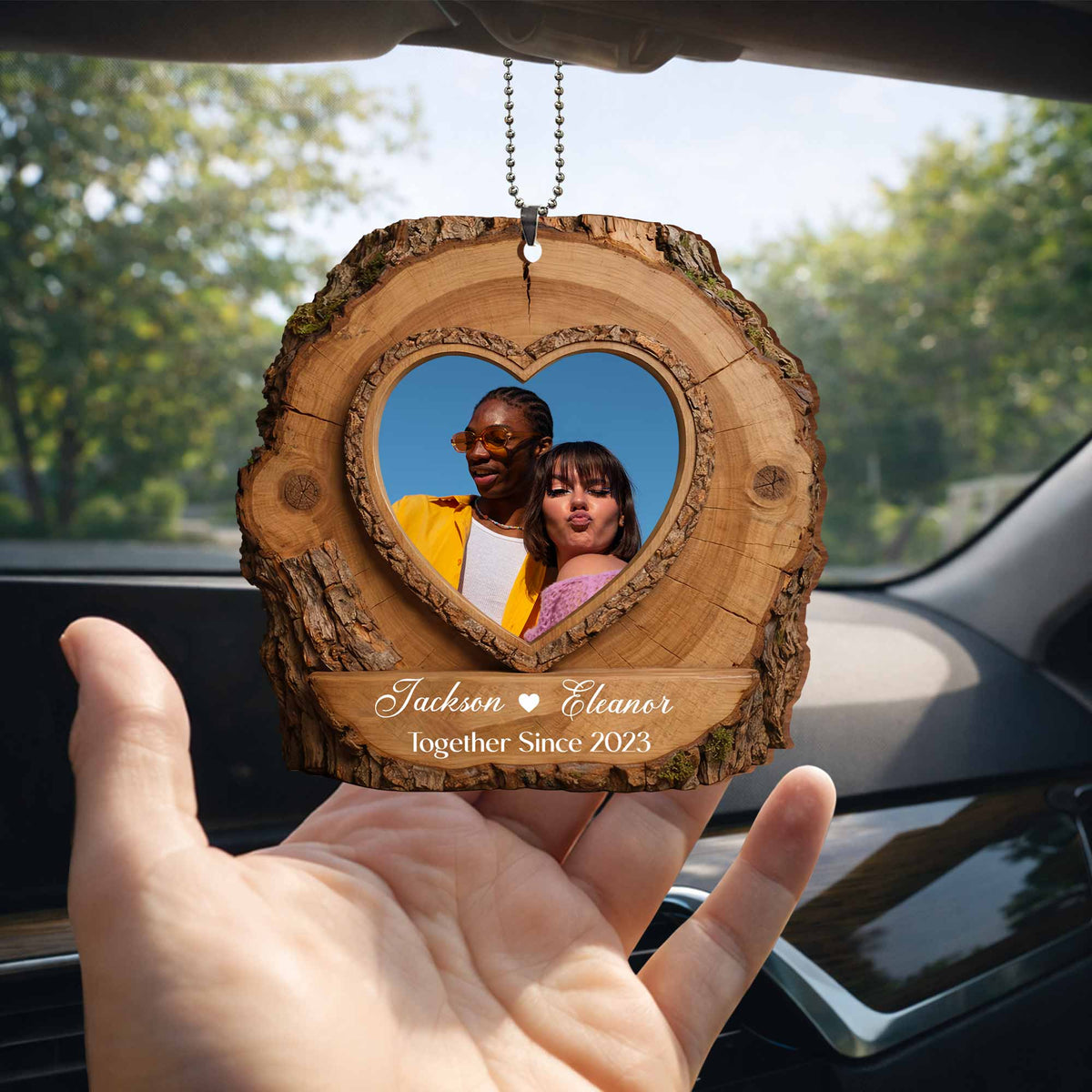 Together Since, Heart Shaped Wood Ornament, Gift For Couples Valentine's Day Gift For Husband Gift For Boyfriend