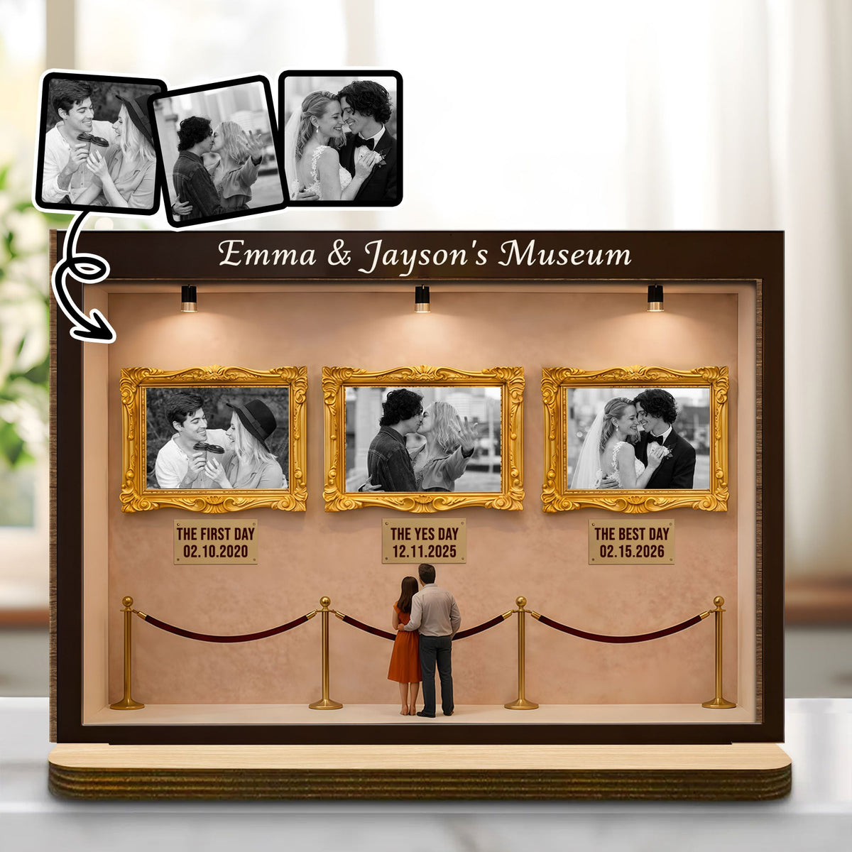 Special Moments and Milestones Museum Style Wood Plaque,Personalized Custom Wood Plaque,Gift For Couples