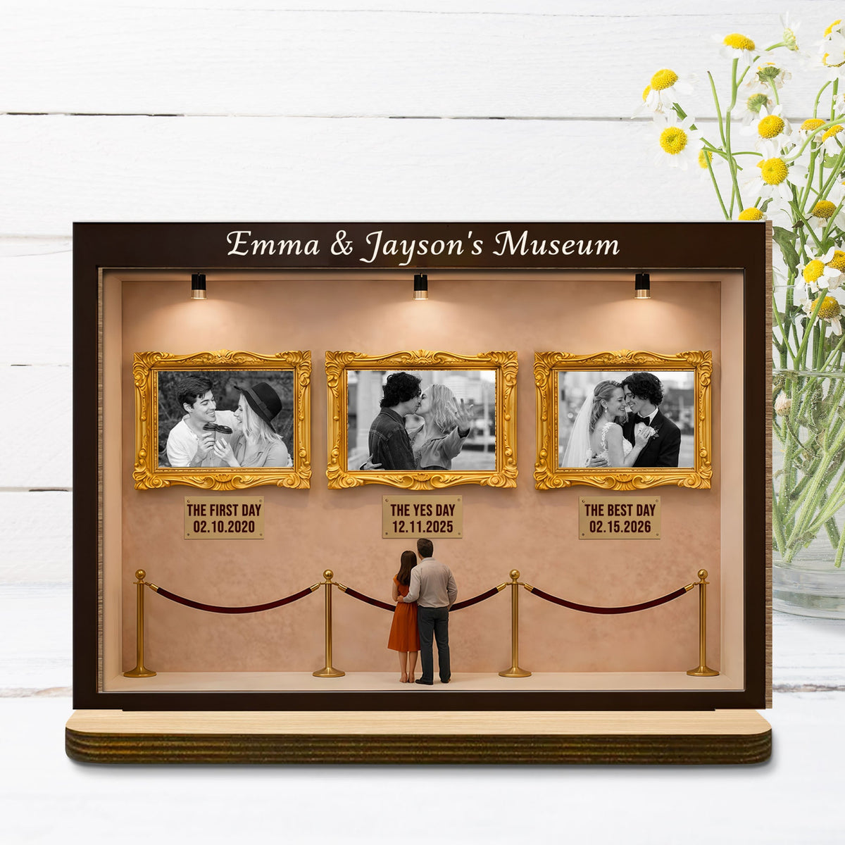 Special Moments and Milestones Museum Style Wood Plaque,Personalized Custom Wood Plaque,Gift For Couples