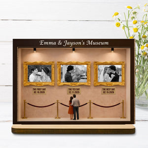 Special Moments and Milestones Museum Style Wood Plaque,Personalized Custom Wood Plaque,Gift For Couples
