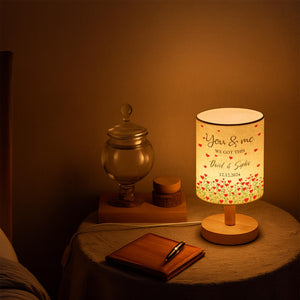 You & Me We Got This Surrounded By Love And Tulips, Personalized Fabric Lamp, Gift For Couples